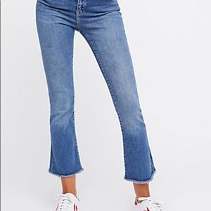 Free People Straight Crop Jeans